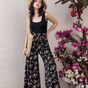 Berrylush Printed Culotte Jumpsuit For Women