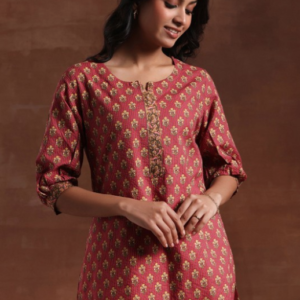 Libas Floral Printed Short Kurti For Women