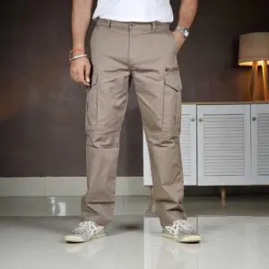 The Souled Store Straight Fit Cargos Trousers For Men