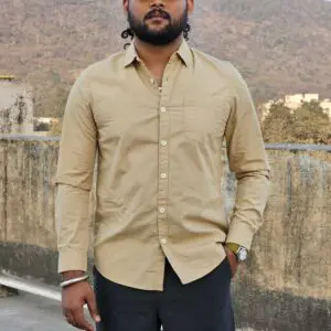 Lee Spread Collar Cotton Casual Slim Fit Shirt