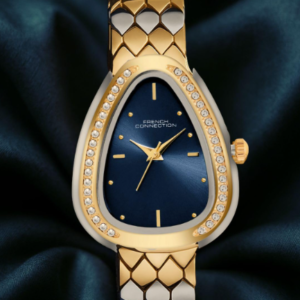 French Connection Blue Sunray Dial Analog Watch for Women's