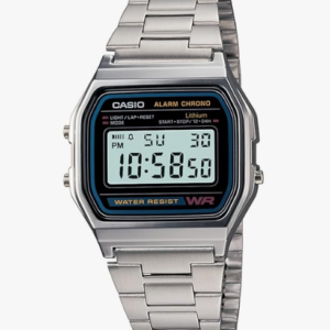 Casio Vintage A-158WA-1Q Digital Grey Dial Watch For Women