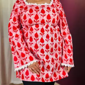 Sareeba Short Kurti Top for Women