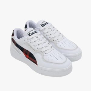 Puma PL CA Pro Tartan Chunky White Sneakers for Men