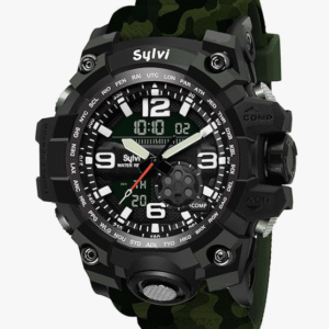 Sylvi Multi-Functional Sports Analog Digital Wrist Watch for Men