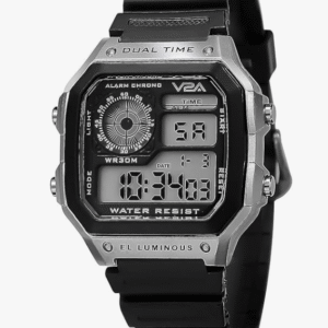 V2A-1335 Stainless Steel Multi Function Digital Watch For Unisex