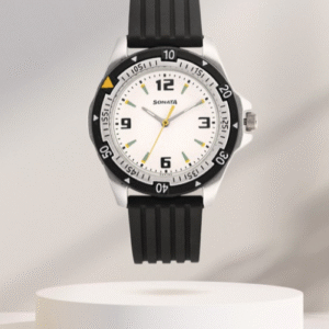 Sonata SF NS7930PP01 Quartz Analog White Dial Watch for Men