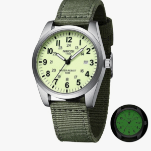 NIBOSI Sports Green Watch for Men