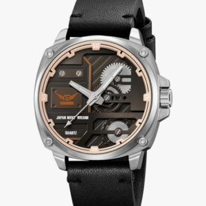 Skmei Casual Leather Strap Watch for Men