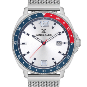 Daniel Klein Embellished Dial & Stainless Steel Bracelet Style Straps Analogue Watch For Men