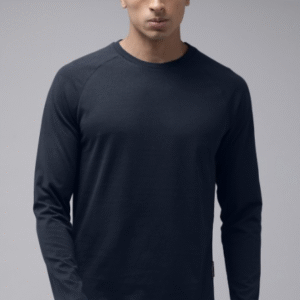 Roadtser Casual Round Neck Blue T-Shirt for Men