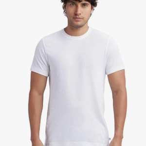 Jockey Casual Round Neck White T-Shirt for Men