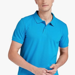 Symbol Casual Polo Collar Blue T-Shirt for Men