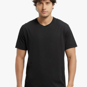 Jockey Casual Round Neck Black T-Shirt for Men