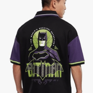 The Souled Store Casual Polo Collar Black T-Shirt for Men