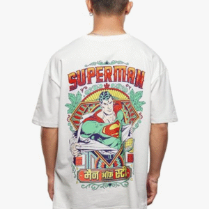 The Souled Store Casual Round Neck White T-Shirt for Men