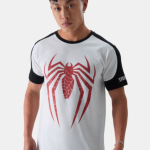 The Souled Store Casual Round Neck White T-Shirt for Men