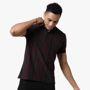Campus Sutra Casual Polo Collar Multicolour T-Shirt for Men