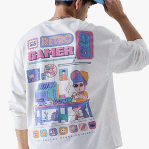 The Souled Store Casual Round Neck White T-Shirt for Men