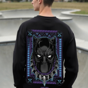 Bewakoof Casual Round Neck Black T-Shirt for Men