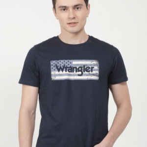 WRANGLER Typography Printed Cotton T-shirt For Men