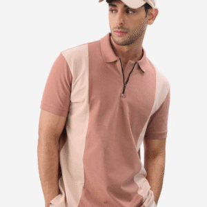 The Souled Store Colourblocked Polo Collar Cotton T-Shirt For Men