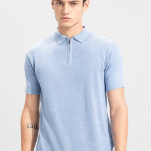 SNITCH Polo Collar Slim Fit T-shirt For Men