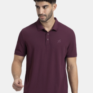 Jockey Microfiber Fabric Solid Polo T-Shirt For Men