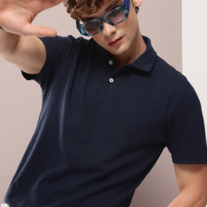 Kook N Keech Solid Polo Collar Pure Cotton T-shirt For Men