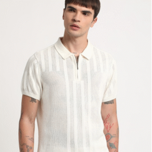 THE BEAR HOUSE Relaxed Fit Cotton Polo Collar T-shirt For Men