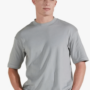 Amazon Brand - Symbol Solid Cotton Oversized Round Neck T-shirt For Men