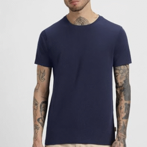 VEIRDO Regular Fit Half Sleeves Solid Pure Cotton T-Shirt for Men