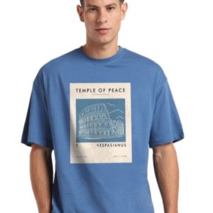 Nobero Graphic Printed Oversized T-Shirt For Men