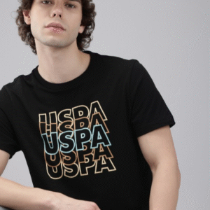 U.S. Polo Assn. Denim Co. Printed Pure Cotton Slim Fit T-shirt For Men