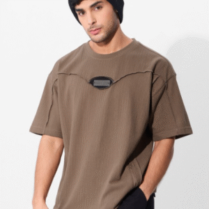 The Souled Store Solid Round Neck Cotton Oversized T-shirt For Men
