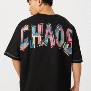 The Souled Store Typography Printed Round Neck Cotton Oversized T-shirt For Men