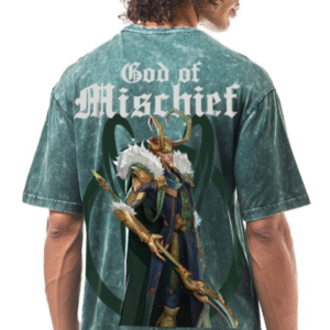 Bewakoof Official Marvel Merchandise Graphic Print Oversized Fit T-Shirt For Men