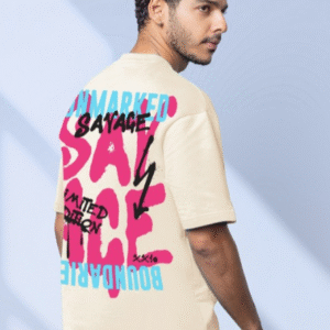 BEWAKOOF Savage Graphic Printed Oversized T-shirt For Men