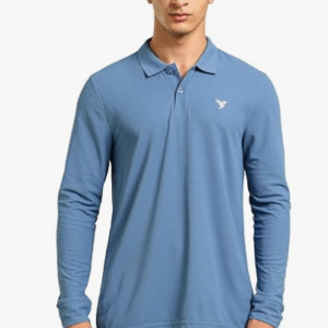 TECHNOSPORT Slim Fit Polyester Polo Collar T-Shirt For Men