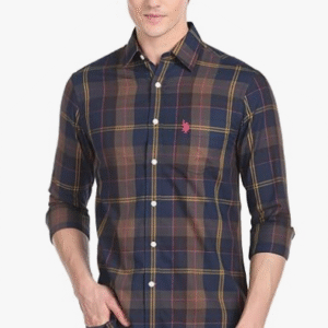 U.S. POLO ASSN. Casual Checked Multicolour Shirt for Men
