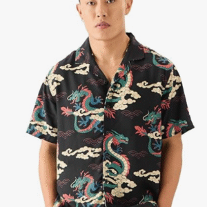 The Souled Store Casual Printed Black Shirt for Men