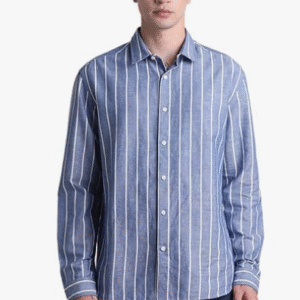 Jack & Jones Casual Vertical Strips Blue Shirt for Men
