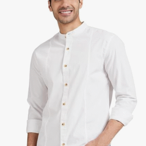 Inkast Denim Co. Party Solid White Shirt for Men