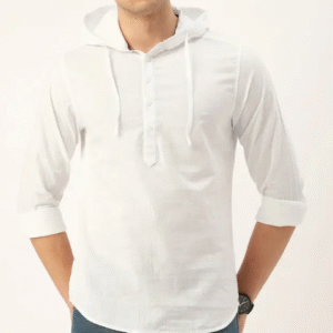The Indian Garage Casual Solid White Shirt for Men