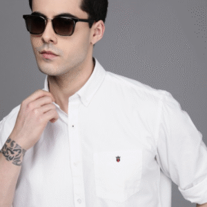 Louis Philippe Pure Cotton Slim Fit Casual Shirt For Men