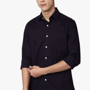 Peter England Cotton Solid Regular Fit Shirt For Men