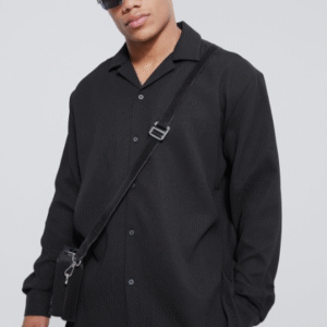 boohooMAN Oversized Pleated Shirt For Men
