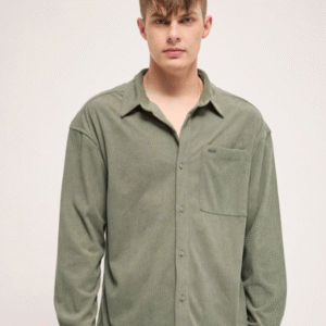 THE BEAR HOUSE Textured Relaxed Fit Casual Shirt For Men