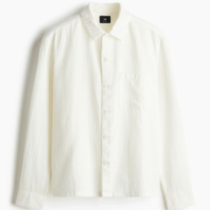 H&M Regular Fit Textured Shirt For Men