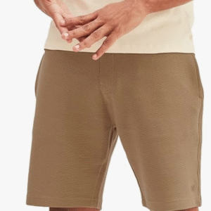 Damensch Casual Beige Textured Shorts for Men